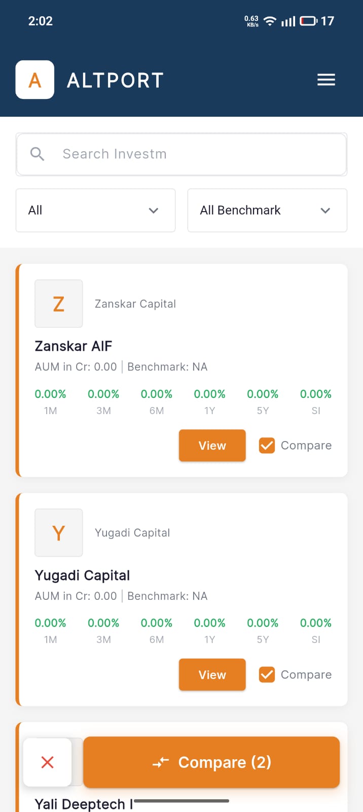 Comparison Functionality