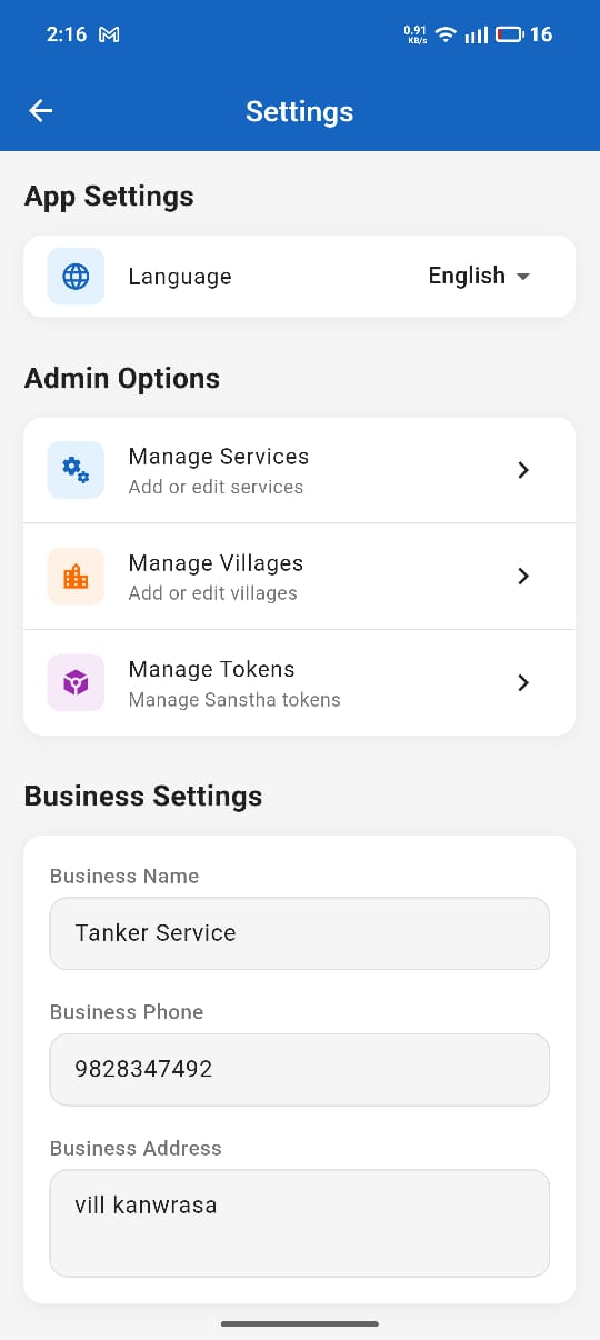 Settings & Configurations